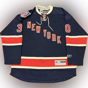 New York Rangers Henrik Lundqvist Heritage Alt Reebok NHL Hockey Jersey Size XL